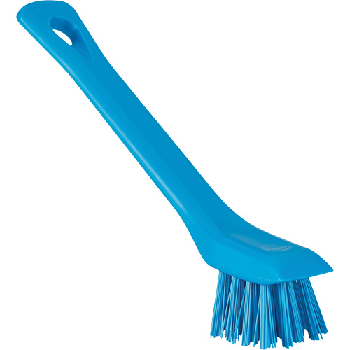 Brush with Scraping Edge, Stiff Bristles, 6" Long, Blue Par Equipment