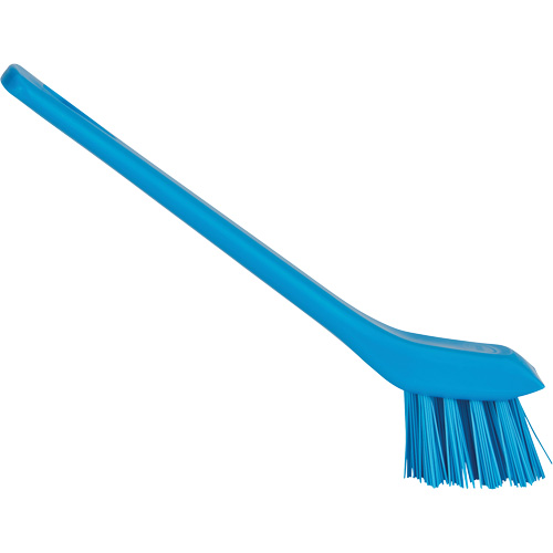 Brush with Scraping Edge, Stiff Bristles, 6" Long, Blue Par Equipment