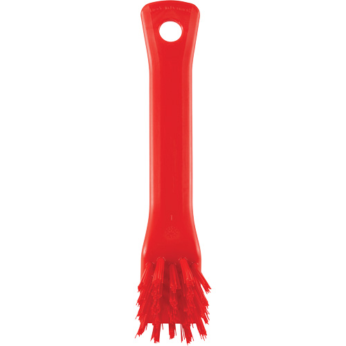 Brosse avec rebord grattoir, Soies Ferme, Longueur de 6", Rouge Par Equipment
