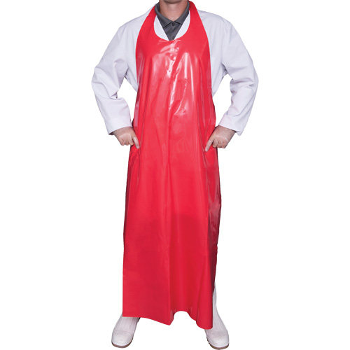 Top Dog 8 Mil. Apron, Polyurethane, 45" L x Red Par Equipment