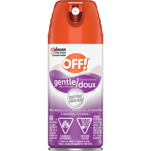 Off!&reg; Gentle Insect Repellent, DEET Free, Aerosol, 142 g Par Equipment