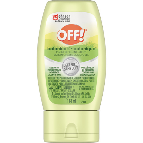 Off!&reg; Botanicals&reg; Insect Repellent, DEET Free, Lotion, 118 g Par Equipment