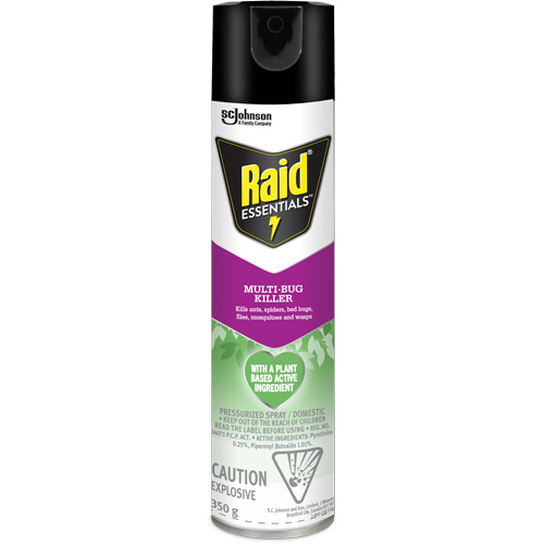Raid&reg; Essentials Multi-Bug Killer, 350 g, Aerosol Can Par Equipment