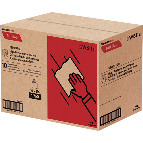 Pro Tuff-Job&reg; High Performance Spunlace Wipers, All-Purpose, 12-1/2" L x 9-1/4" W Par Equipment