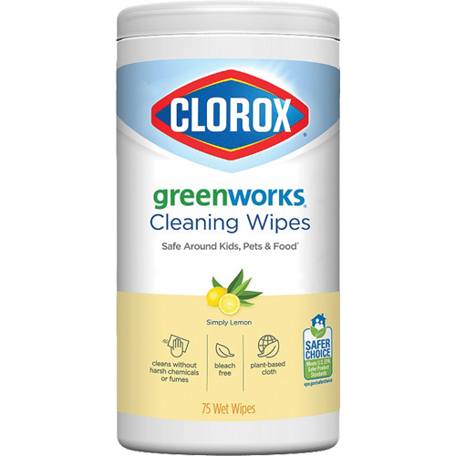 GreenWorks Cleaning Wipes, 75 Wipes Par Equipment
