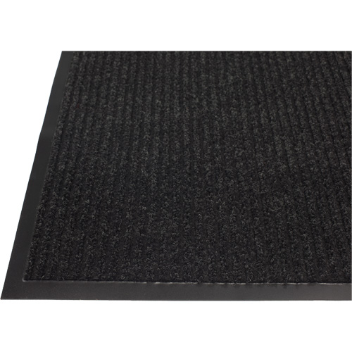 Twin Rib Matting, Wiper/Scraper, 3' x 5' x 1/4", Charcoal Par Equipment