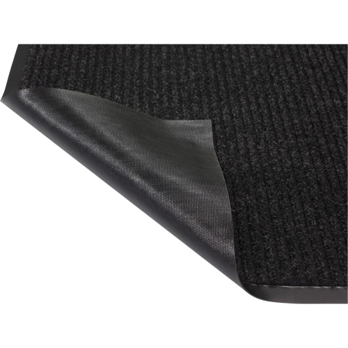 Twin Rib Matting, Wiper/Scraper, 3' x 5' x 1/4", Charcoal Par Equipment