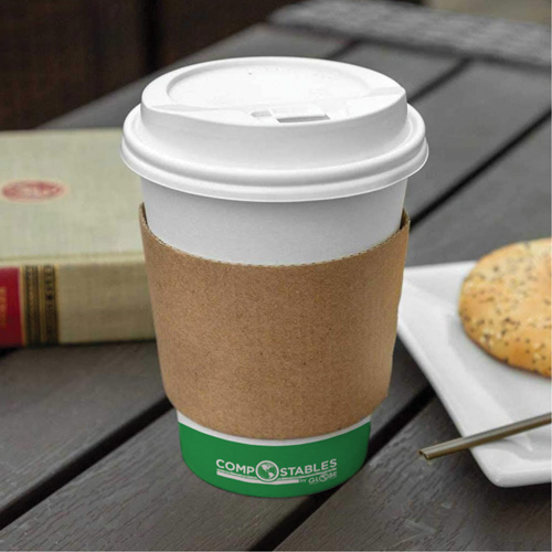 Kraft Coffee Cup Sleeves, Paper, 12 oz. - 20 oz., Brown Par Equipment