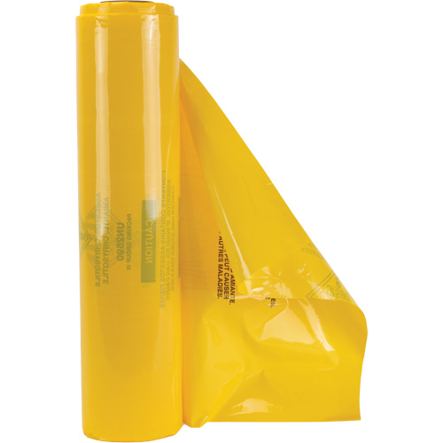 Doublures pour d&eacute;chets dangereux, Amiante, 40" lo x 35" la, 3 mils Par Equipment