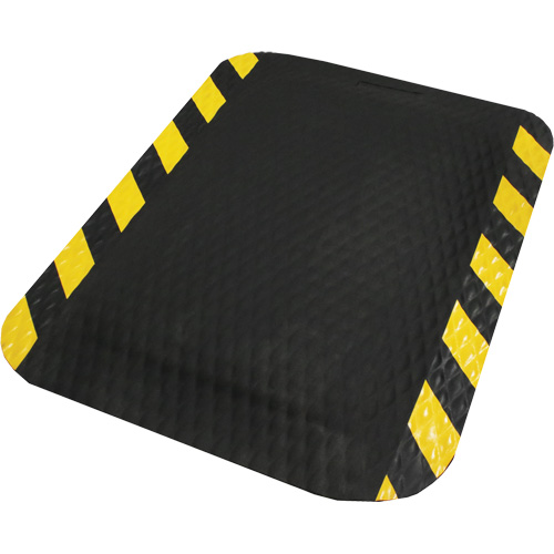Tapis Hog Heaven, Losange, 2' x 3' x 5/8", Noir/Jaune, Nitrile Par Equipment