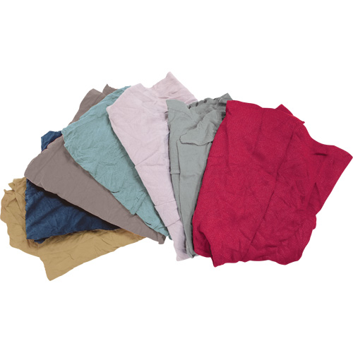 Recycled Material Wiping Rags, Fleece, Mix Colours, 10 lbs. Par Equipment