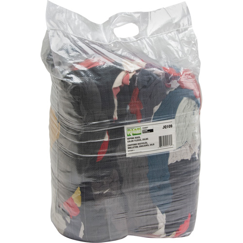Recycled Material Wiping Rags, Fleece, Mix Colours, 25 lbs. Par Equipment