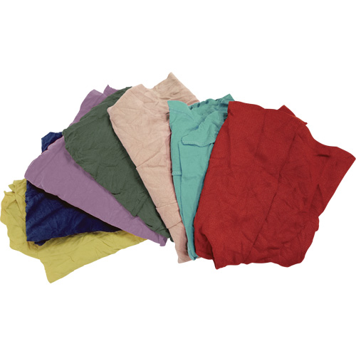 Recycled Material Wiping Rags, Fleece, Mix Colours, 25 lbs. Par Equipment