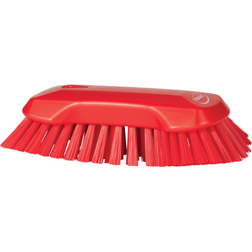 Brosse &agrave; main, Soies Tr&egrave;s ferme, Longueur de 9-1/10", Rouge Par Equipment