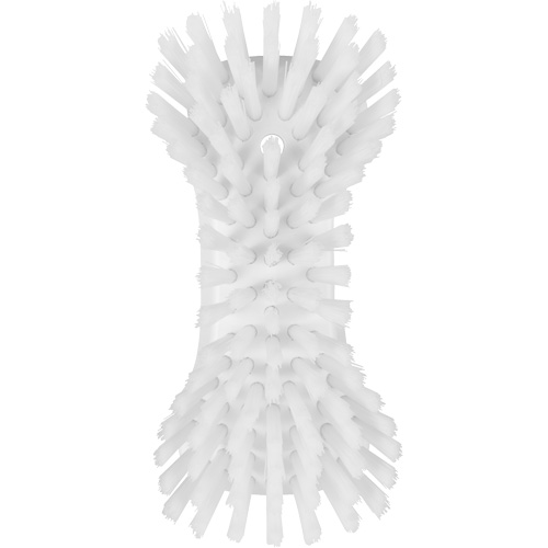 Brosse &agrave; main, Soies Tr&egrave;s ferme, Longueur de 9-1/10", Blanc Par Equipment