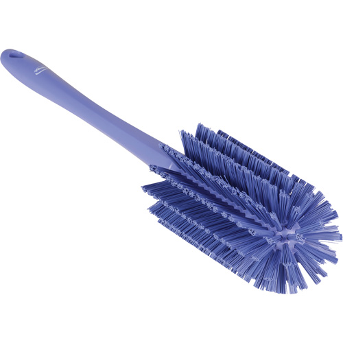 Brosse moyenne avec manche, Soies Ferme, Longueur de 17", Mauve Par Equipment