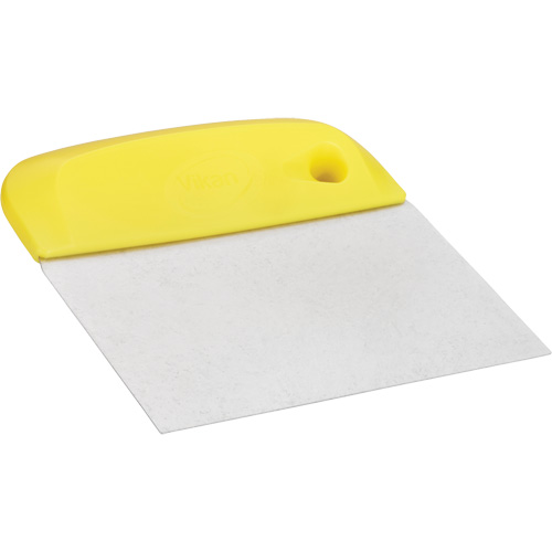 Flexible Stainless Steel Dough Cutter/Scraper, Yellow, 4-1/2" W x 5-3/4" L Par Equipment