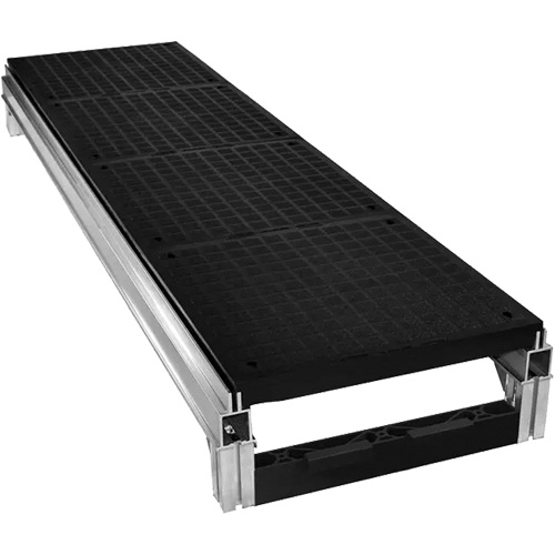 FOUNDATION Smooth Modular Aluminum Work Platform Kit, 18" W x 72" D, 400 lbs. Capacity, All-Welded Par Equipment