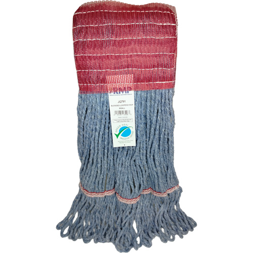 T&ecirc;te de vadrouille &agrave; bande large, Antimicrobien/Finition de plancher/Sp&eacute;cialis&eacute;, Coton/Rayonne/Synth&eacute;tique, 12 oz, Style Boucle Par Equipment