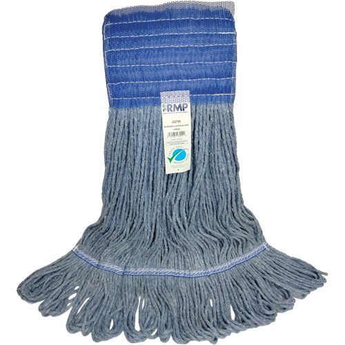 T&ecirc;te de vadrouille &agrave; bande large, Antimicrobien/Finition de plancher/Sp&eacute;cialis&eacute;, Coton/Rayonne/Synth&eacute;tique, Style Boucle Par Equipment