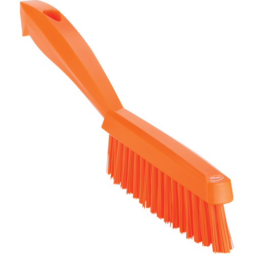 Brosse &agrave; main &eacute;troite &agrave; manche court, Soies Tr&egrave;s ferme, Longueur de 11-4/5", Orange Par Equipment