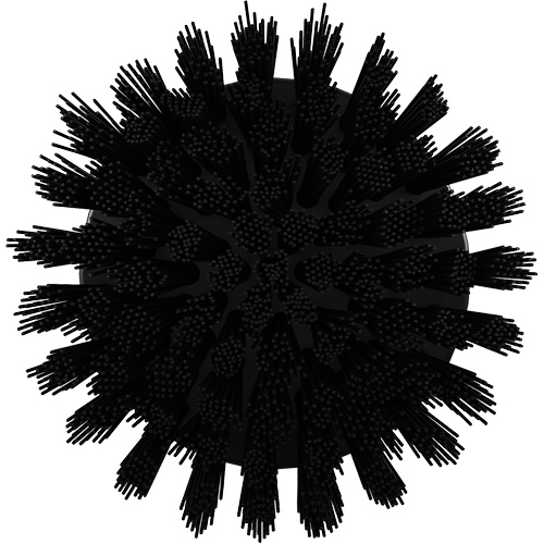 Brosse ronde HyDrive pour perceuse, Soies Tr&egrave;s ferme, Longueur de 3-1/10", Noir Par Equipment