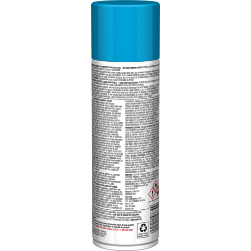 Nettoyant & polis pour acier inoxydable Pro Line, 15 oz, Canette a&eacute;rosol Par Equipment