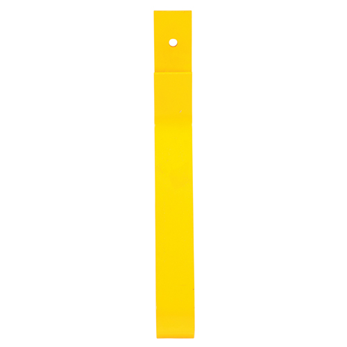 Rail Post, Steel, 10-3/4" L x 24" H, Yellow Par Equipment