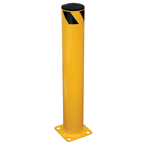 Butoir de s&eacute;curit&eacute;, Acier, 36" h x 5,5" la, Jaune Par Equipment