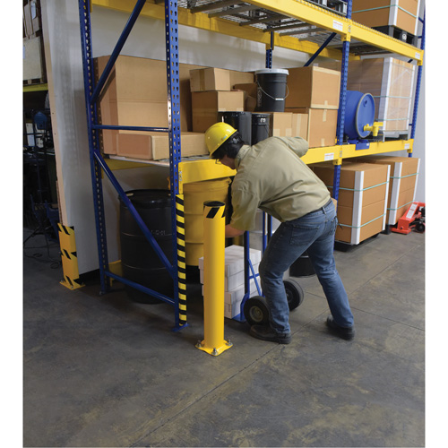 Borne, Acier, 42" h x 5-1/2" la, Jaune Par Equipment