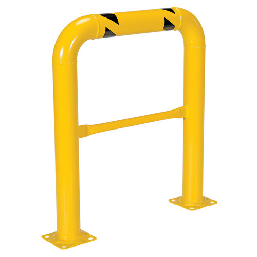 Garde-corps &agrave; profil &eacute;lev&eacute; pour machines, 3' la x 3,5' h, Jaune Par Equipment