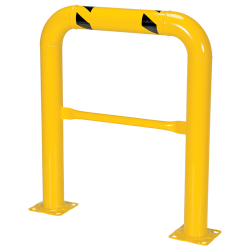 Garde-corps &agrave; profil &eacute;lev&eacute; pour machines, 3' la x 3,5' h, Jaune Par Equipment
