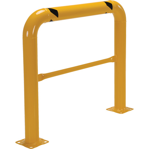 High Profile Machinery Guards, 4' W x 3.5' H, Yellow Par Equipment