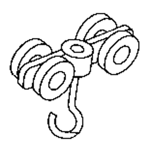 Curtain Partition Track Double Steel Roller Par Equipment