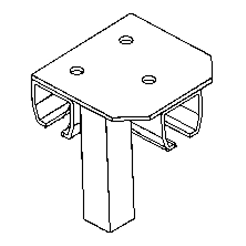 Floor Mount Curtain Partition Connector Par Equipment