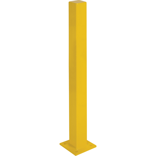 Heavy-Duty Bollards, Steel, 48" H x 4" W, Yellow Par Equipment
