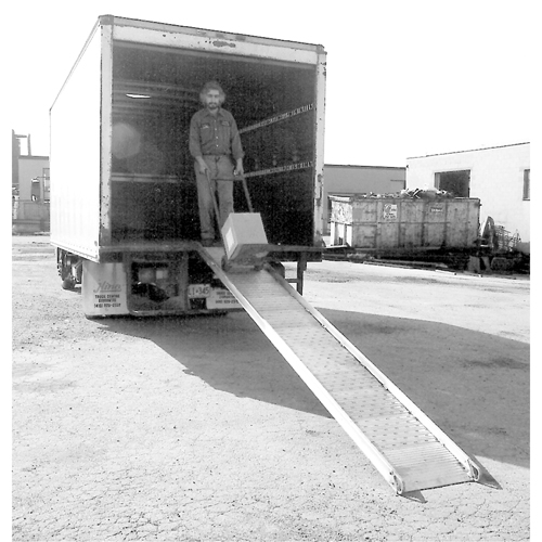 Aluminum Walk ramps with Perforated Traction Grip, 1300 lbs. Capacity, 26" W x 14' L Par Equipment