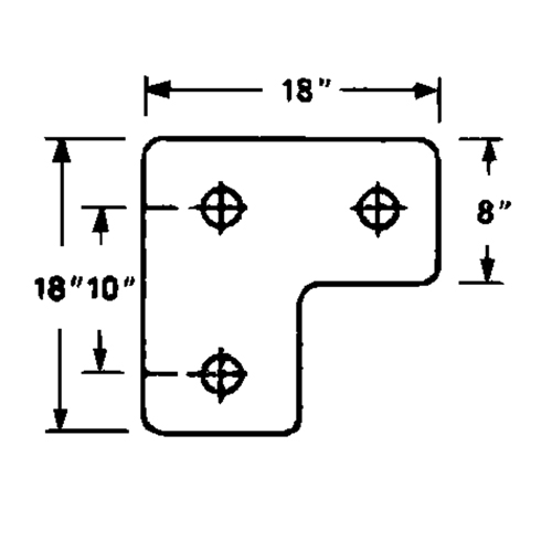 Butoirs de quai en caoutchouc moul&eacute;s, Caoutchouc, 18" la x 4" p x 18" h Par Equipment