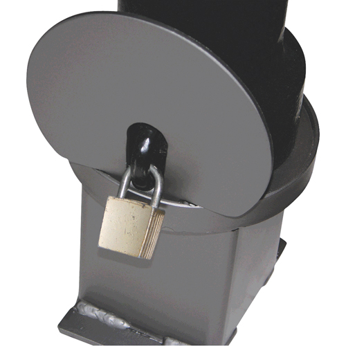 Bornes d&eacute;coratives amovibles, Acier, 40" h x 4-1/2" la, Noir Par Equipment