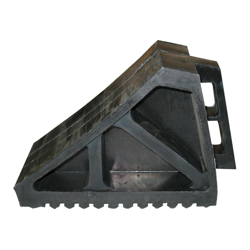 Wheel Chock, 10-5/8" x 7" x 4-1/2", Black Par Equipment