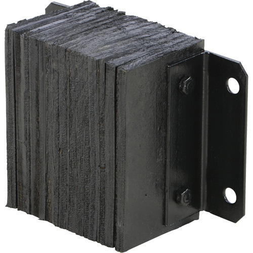 Laminated Dock Bumper, Horizontal, Rubber, 12" W x 6" D x 10" H Par Equipment