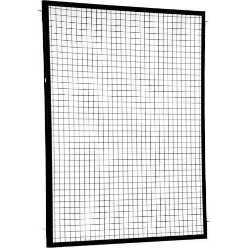 Adjustable Perimeter Guard Panel, 6' H x 5' W, Black Par Equipment