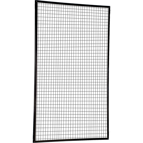 Panneau de protection p&eacute;rim&eacute;trique ajustable, 8' h x 5' la, Noir Par Equipment