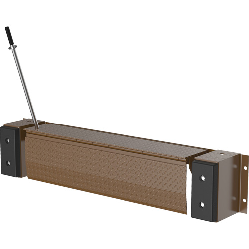 Niveleur de quai m&eacute;canique Edge-O-Dock, 93" la, 66" Largeur de la plateforme, 29" Port&eacute;e Par Equipment