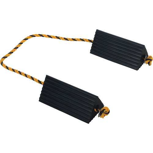 Airline Wheel Chock, 5" x 10" x 4-1/2", Black Par Equipment