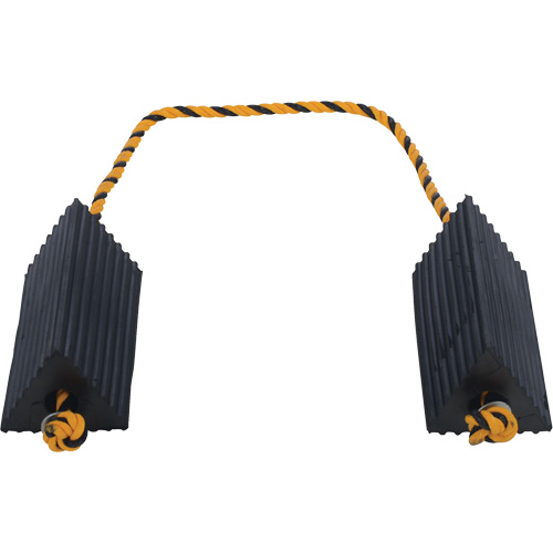 Airline Wheel Chock, 5" x 10" x 4-1/2", Black Par Equipment