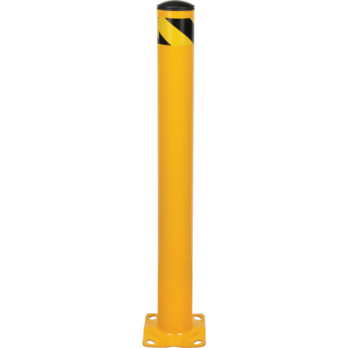 Butoir, Acier, 42" h x 4-1/2" la, Jaune Par Equipment