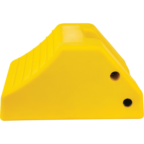 Heavy-Duty Wheel Chocks, Urethane, Yellow, 15-1/2" W x 17-7/10" D x 10" H Par Equipment
