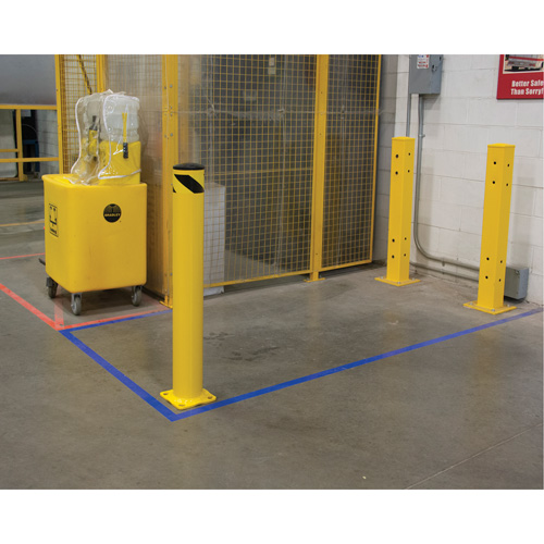 Butoir de s&eacute;curit&eacute;, Acier, 42" h x 5-1/2" la, Jaune Par Equipment