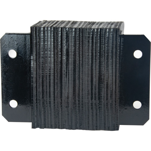 Laminated Dock Bumpers, Horizontal, Rubber, 12" W x 6" D x 10" H Par Equipment
